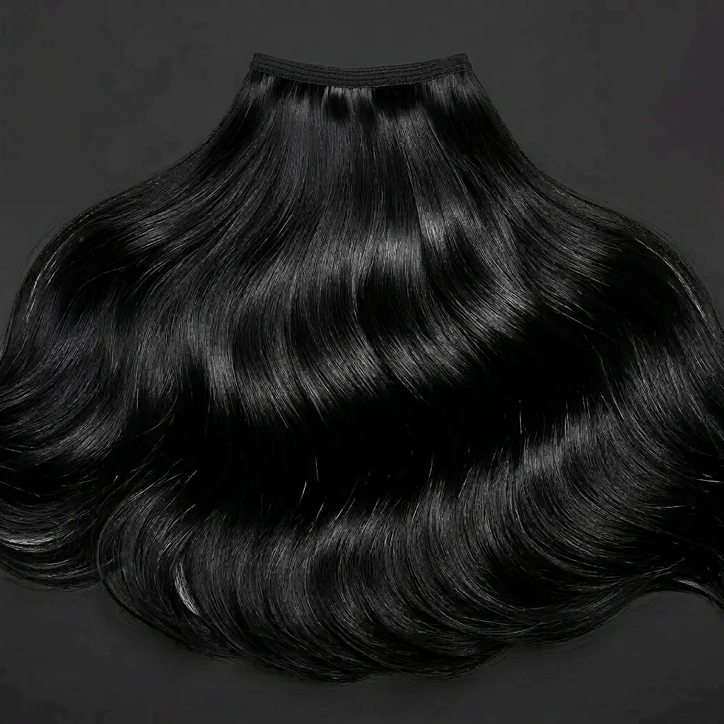 Premium black hair extension