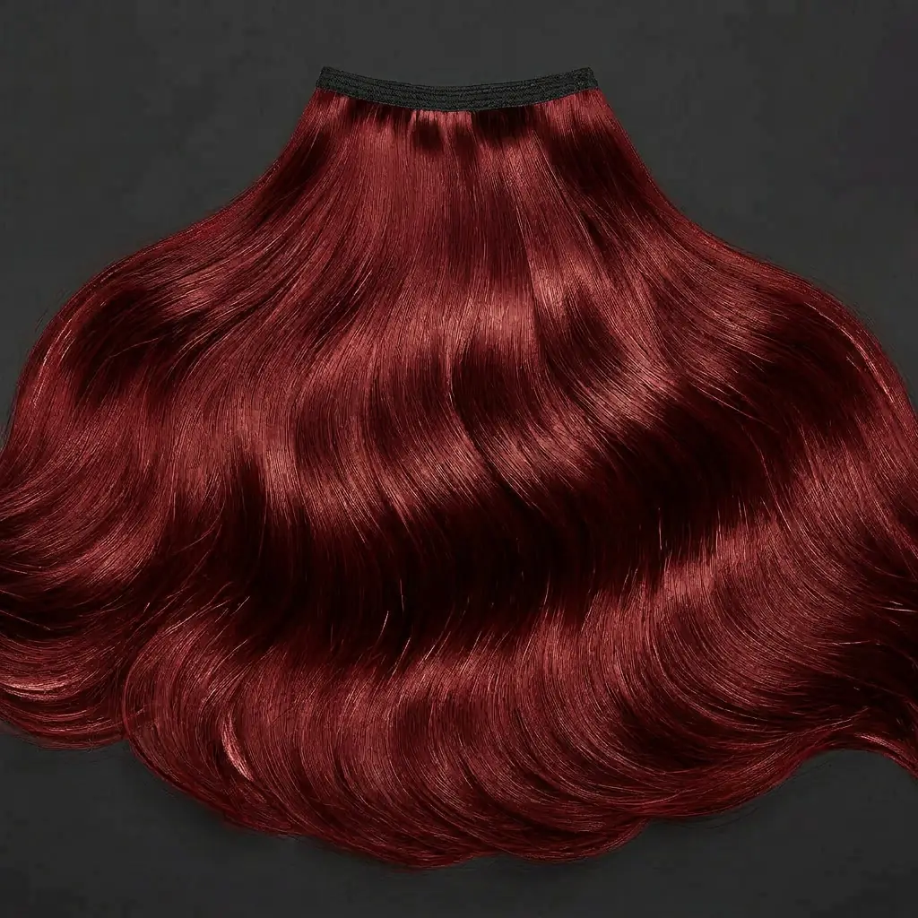 Luxury red hair extension